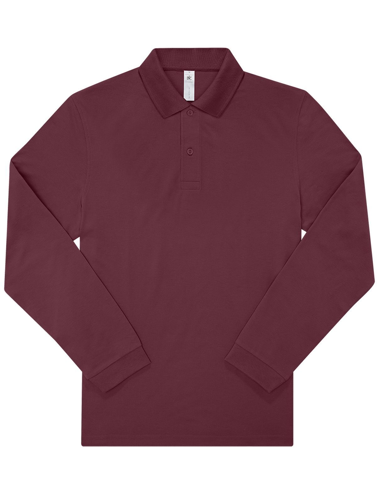 Mijn Polo 180 shirt met lange mouwen - BU370 - Bordeaux