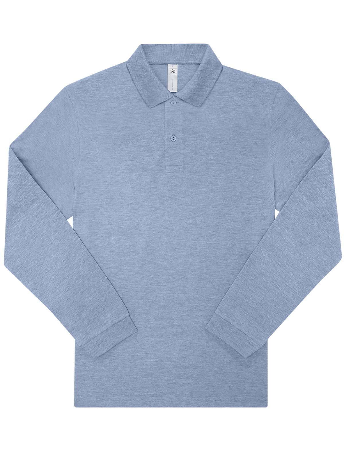 Mijn Polo 210 met lange mouwen - HB609 - Heideblauw