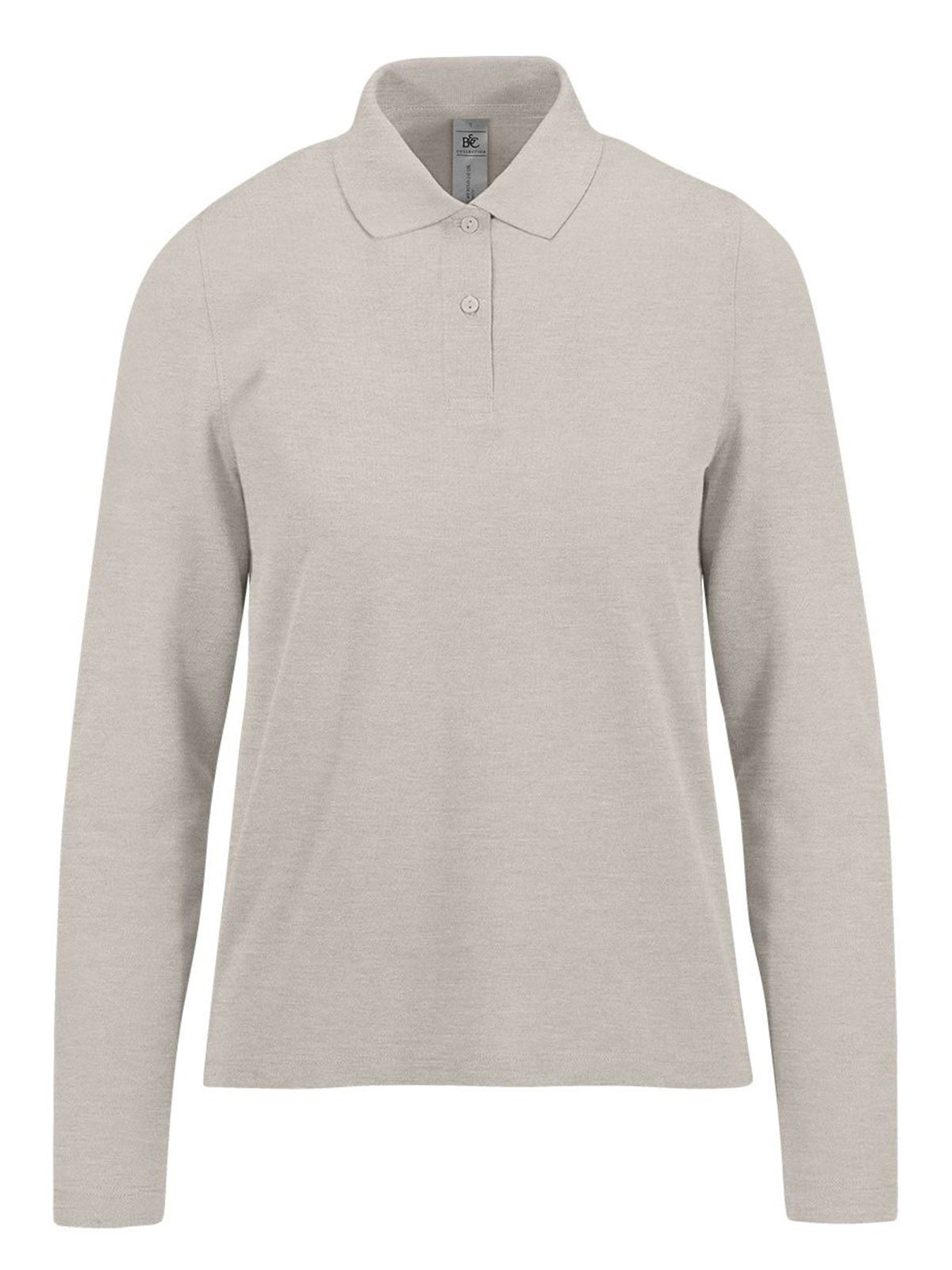 Mijn Polo 210 met lange mouwen /Dames - HG601 - Heidegrijs mist