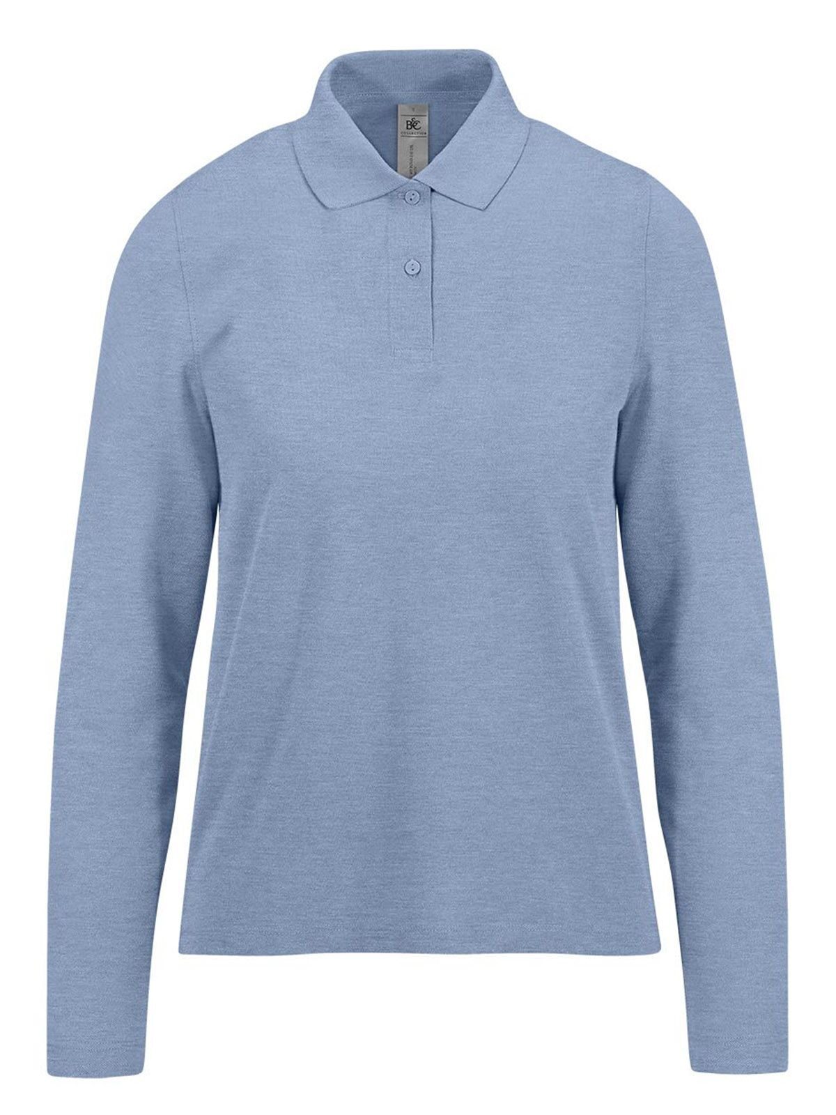 Mijn Polo 210 met lange mouwen /Dames - HB609 - Heideblauw