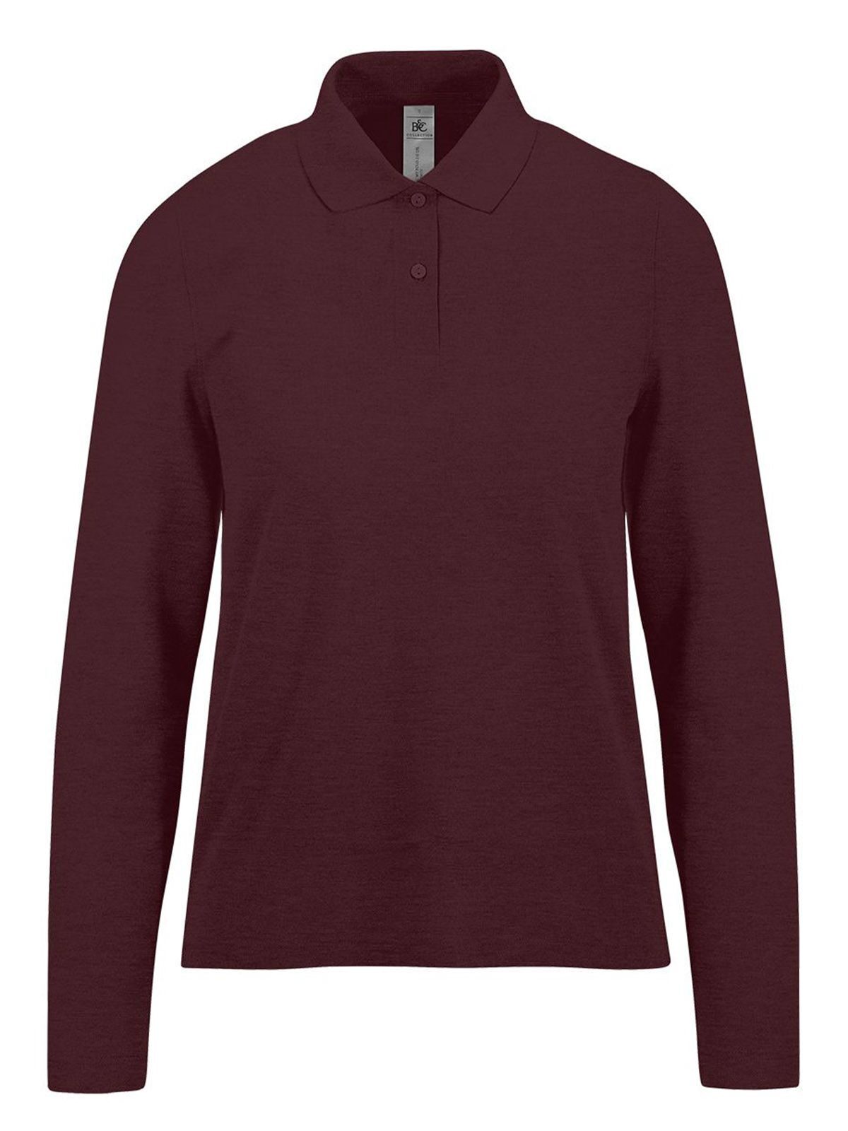 Mijn Polo 210 met lange mouwen /Dames - HB619 - Heide Bourgogne
