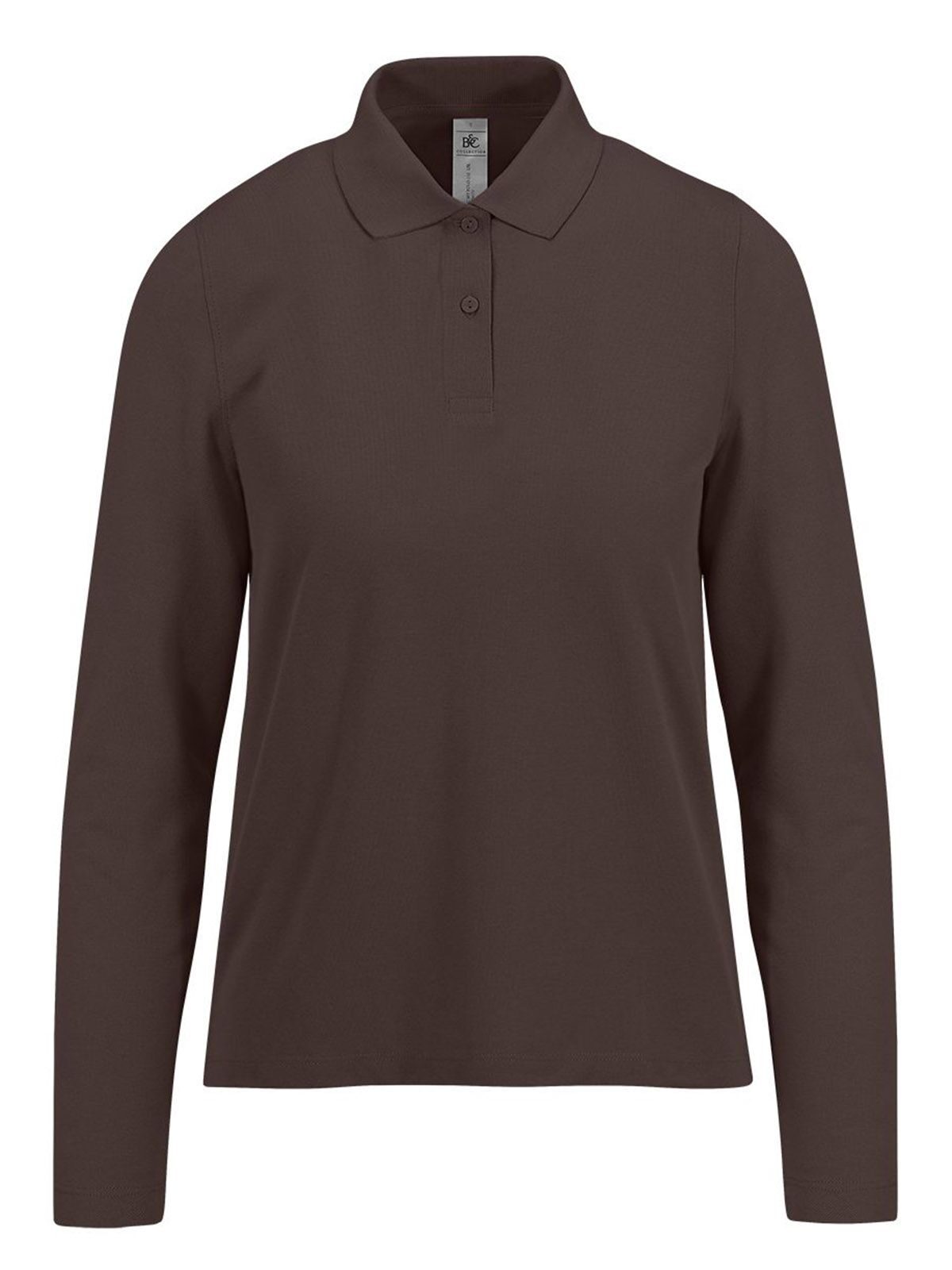 Mijn Polo 210 met lange mouwen /Dames - RC142 - Gebrande koffie