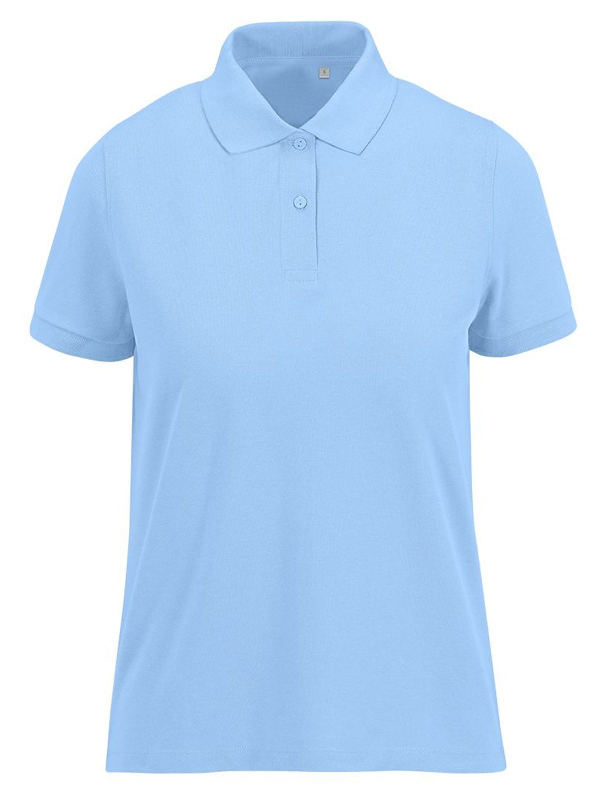 Mijn Eco Polo 65/35 Dames_° - LB408 - Lotusblauw
