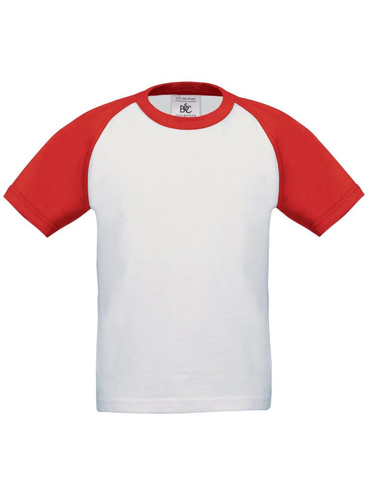 Kinder T-shirt Honkbal - 903 - Wit/Rood