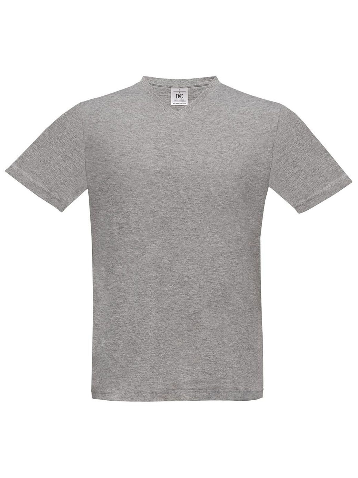Exacte V-hals T-shirt - SG620 - Sportgrijs