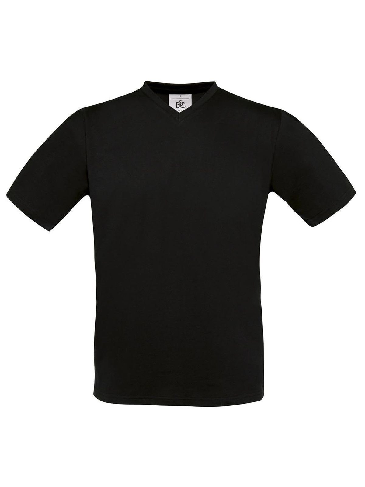 Exacte V-hals T-shirt - BL002 - Zwart