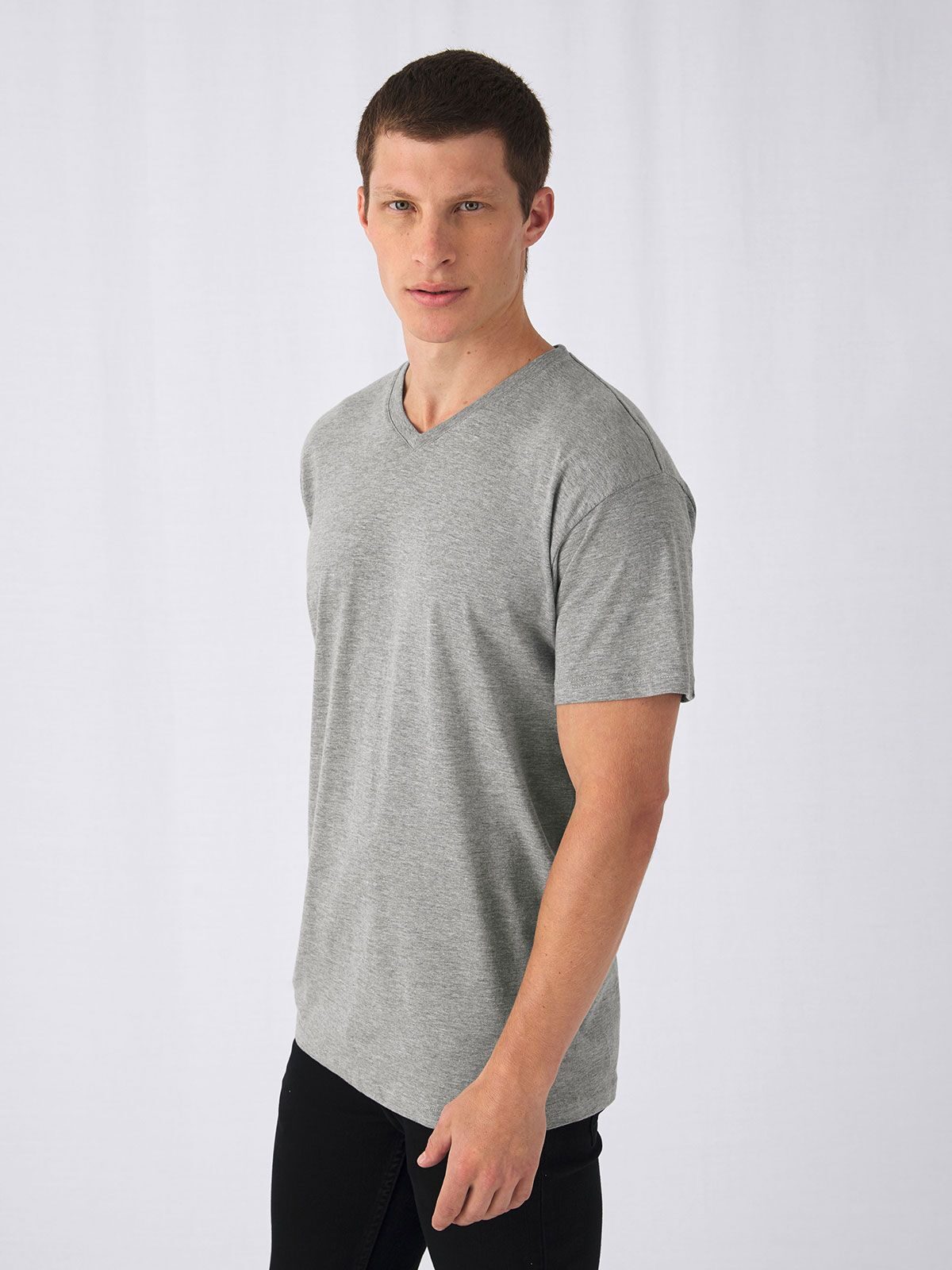 Exacte V-hals T-shirt