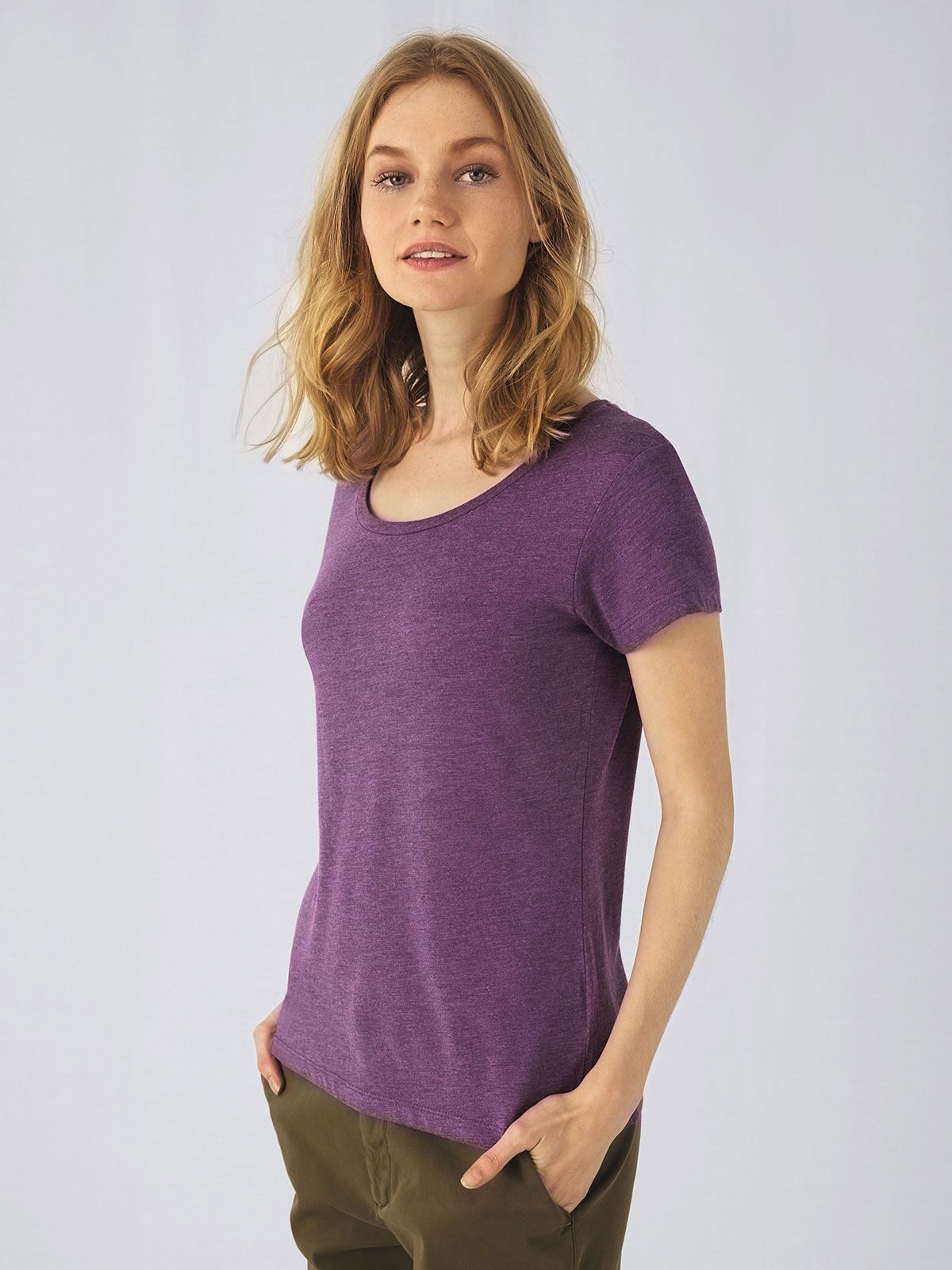 Dames T-shirt van een driekleurige mix