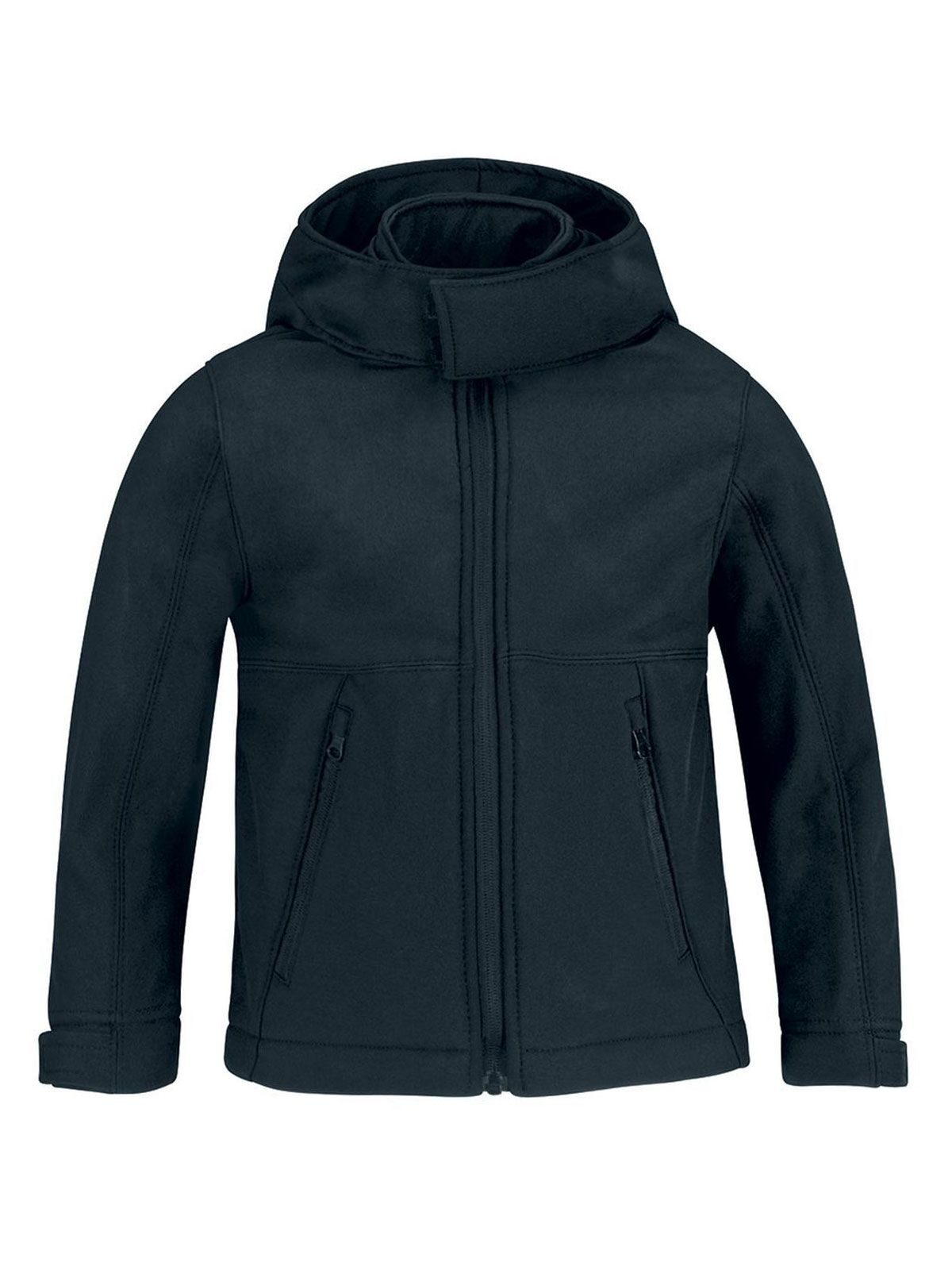 Kinderjas met capuchon en softshell afwerking - NA003 - Marine