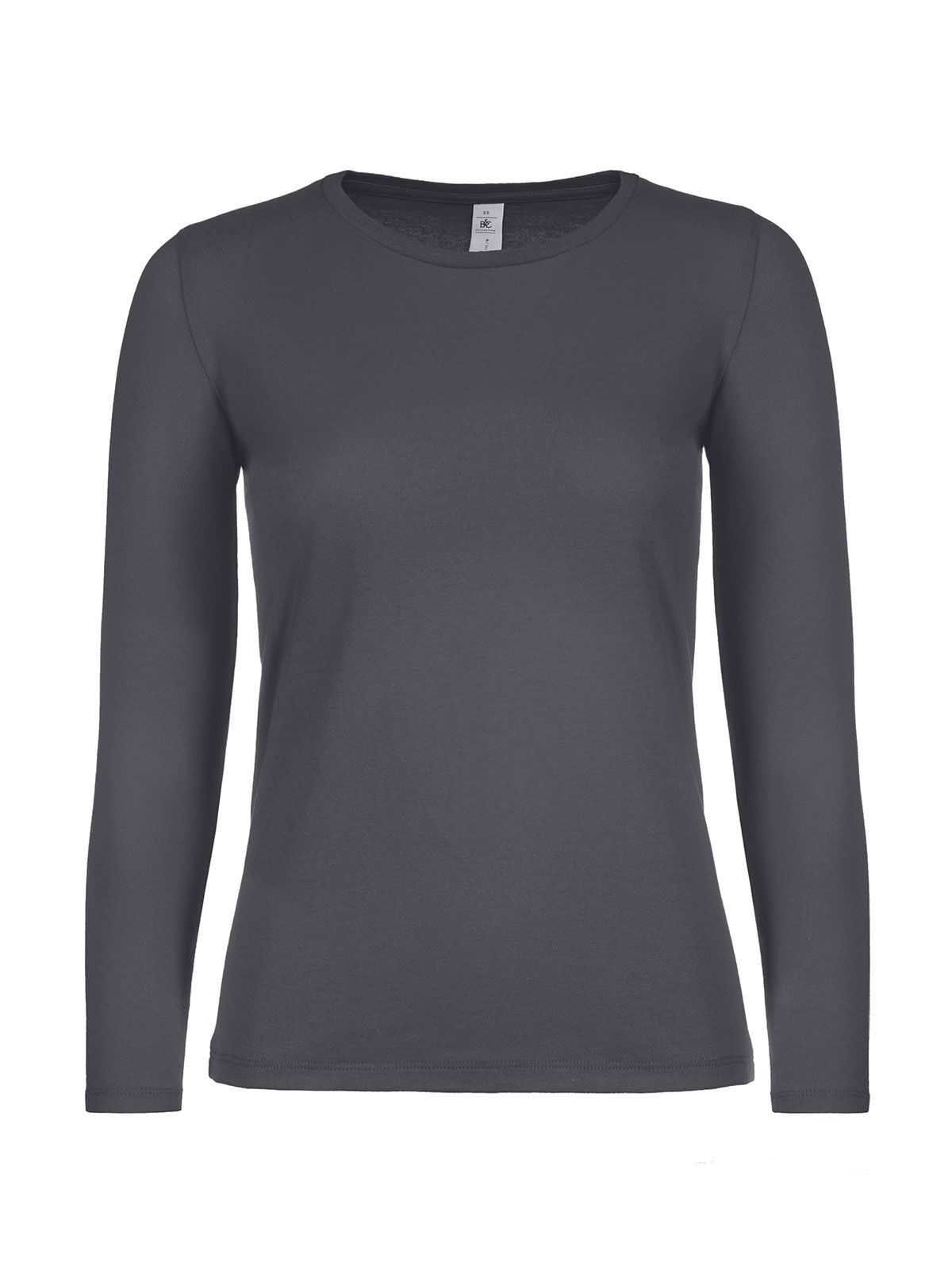 Dames T-shirt #E150 met lange mouwen - DG670 - Donkergrijs