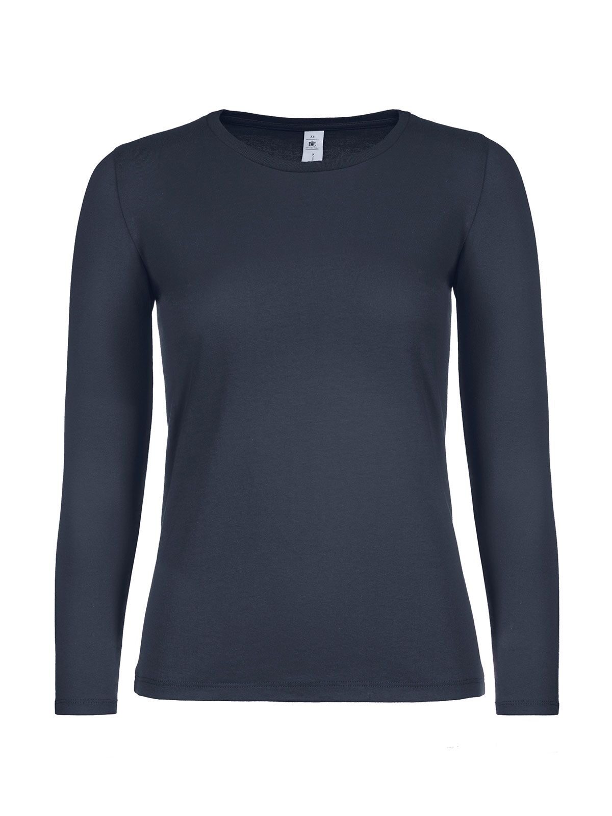 Dames T-shirt #E150 met lange mouwen - NA003 - Marine