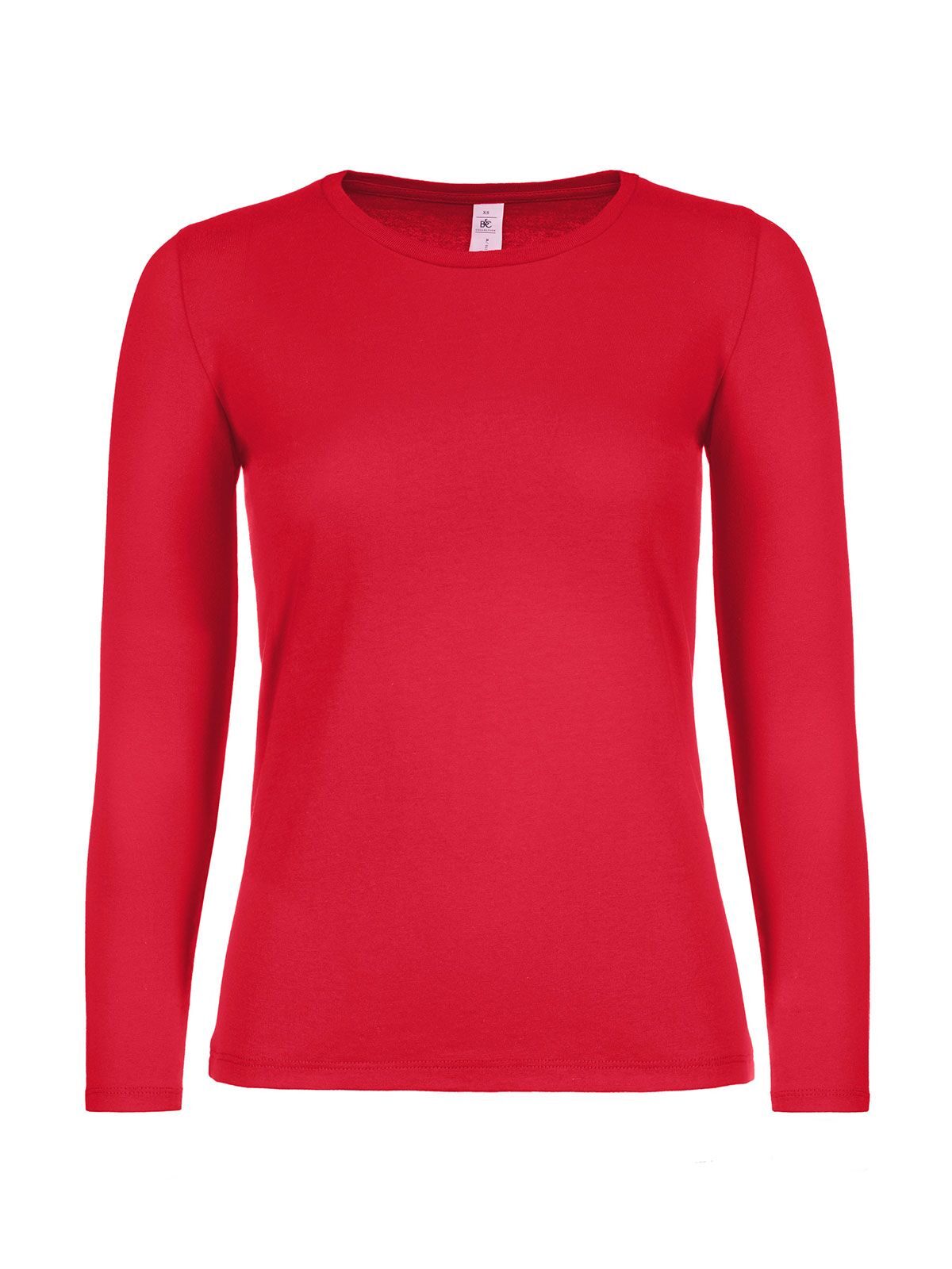 Dames T-shirt #E150 met lange mouwen - RE004 - Rood