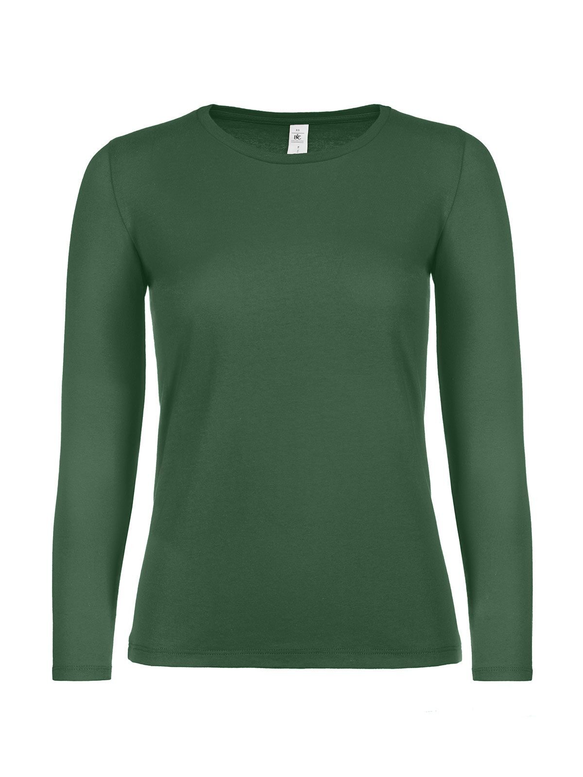 Dames T-shirt #E150 met lange mouwen - BG540 - Flesgroen