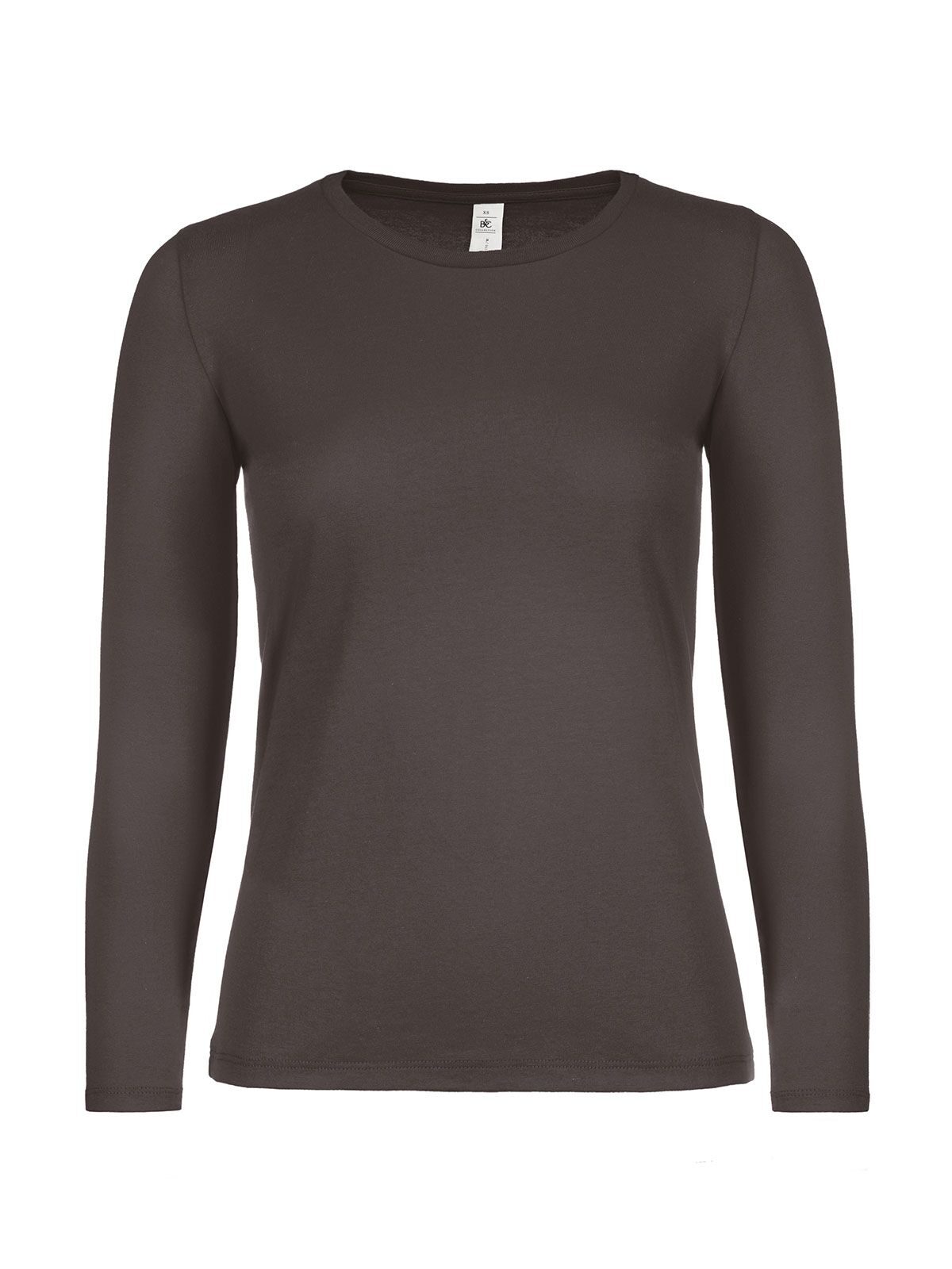 Dames T-shirt #E150 met lange mouwen - BB150 - Bear Brown