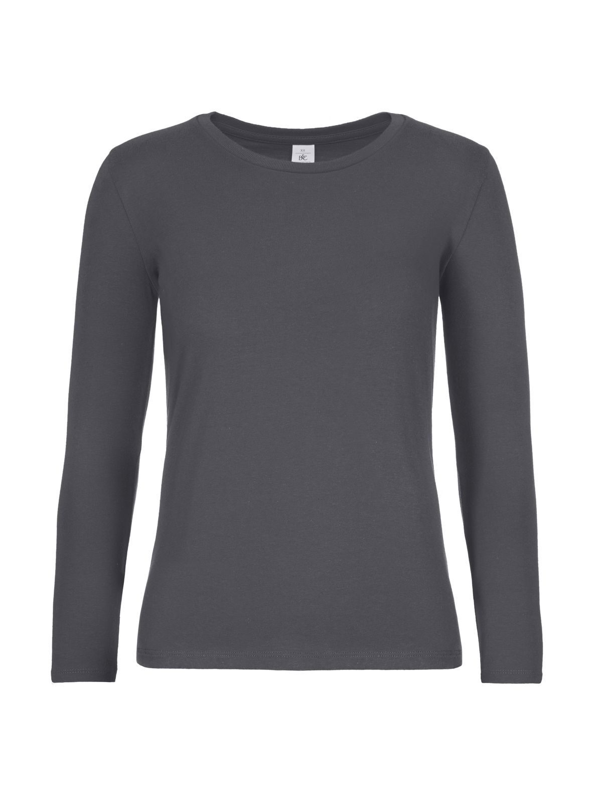 Dames T-shirt #E190 met lange mouwen - DG670 - Donkergrijs