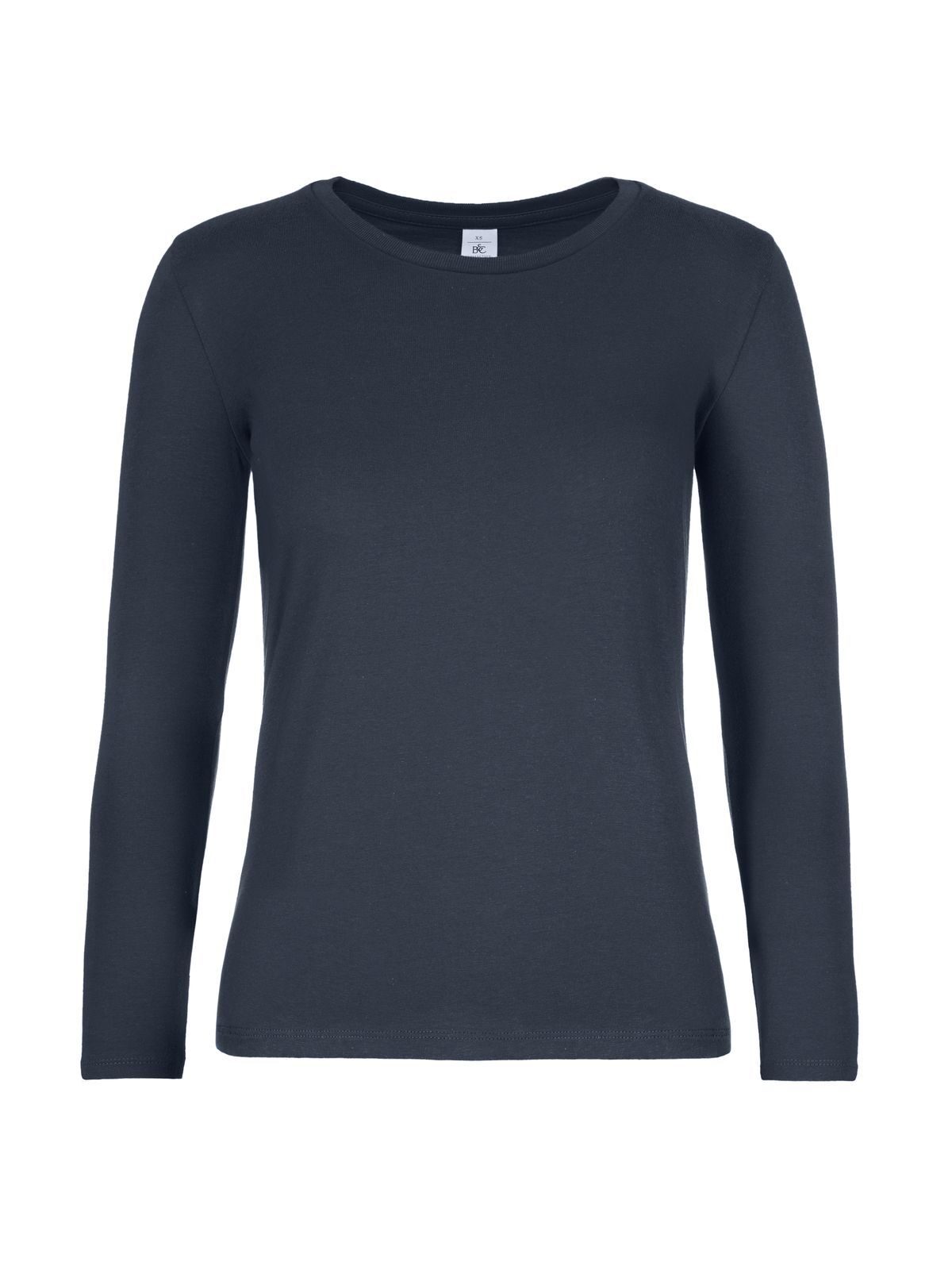 Dames T-shirt #E190 met lange mouwen - NA003 - Marine