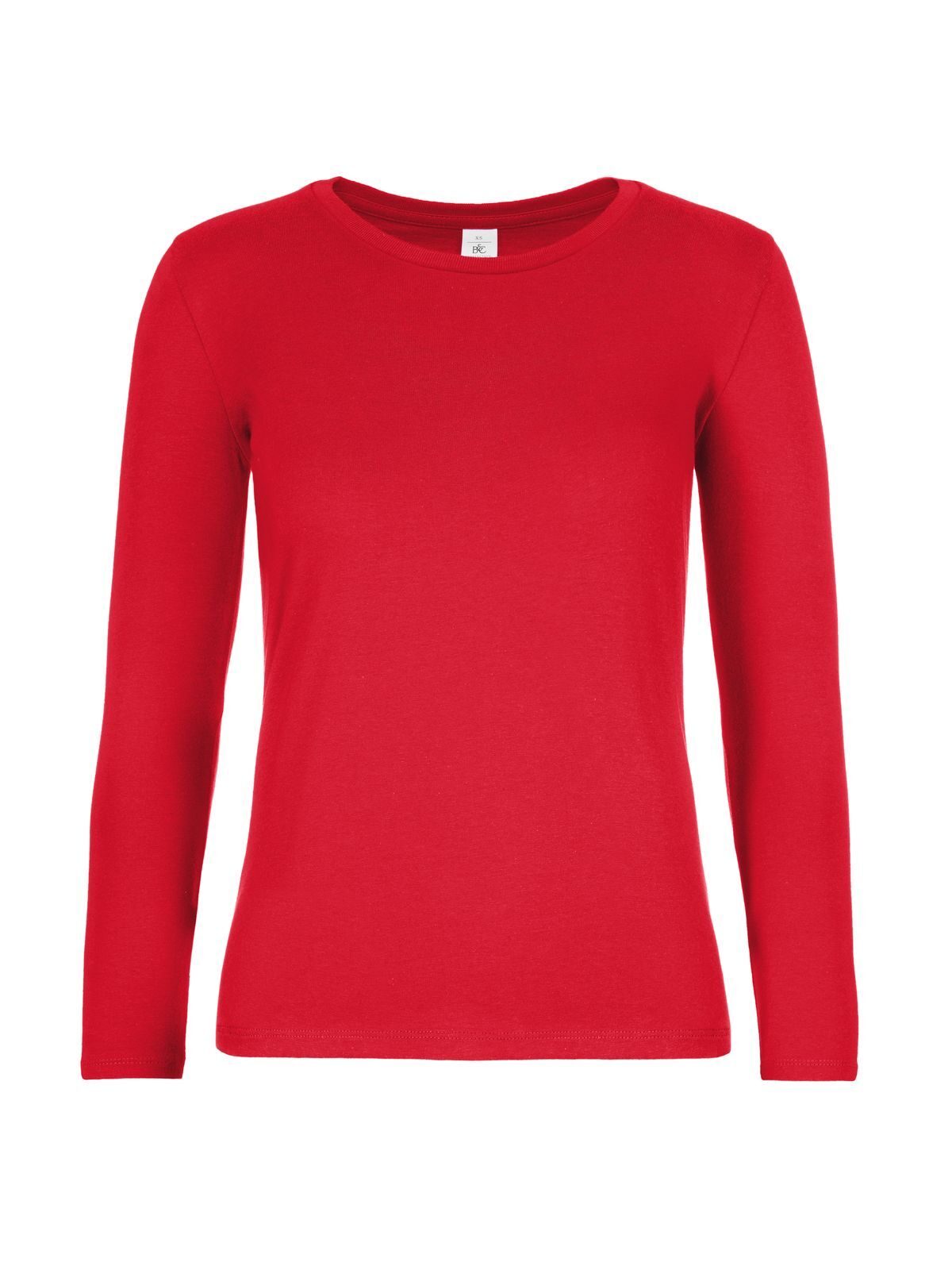 Dames T-shirt #E190 met lange mouwen - RE004 - Rood