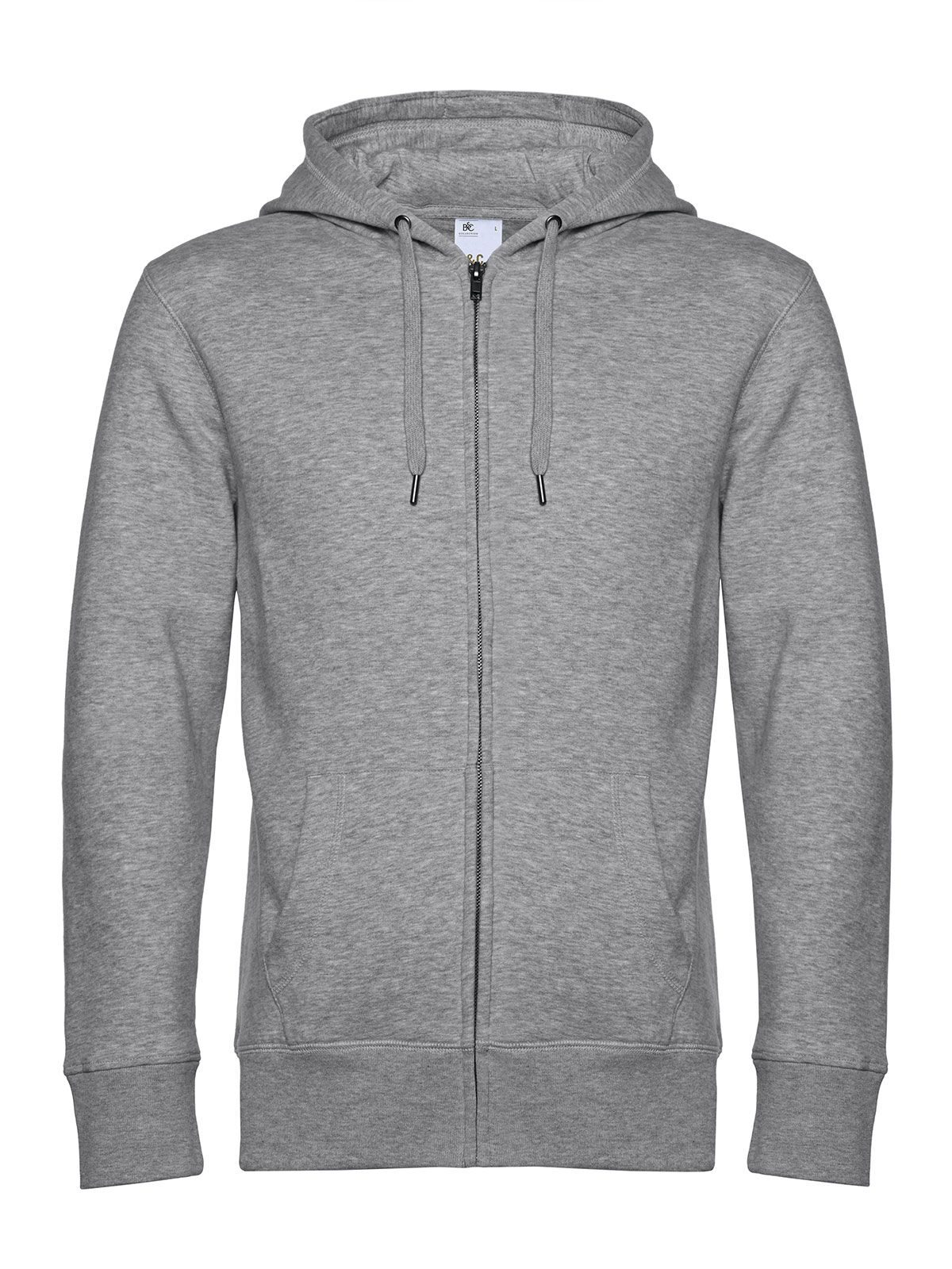 KING Zipped Hood Jacket_° - HG610 - Heather Grey
