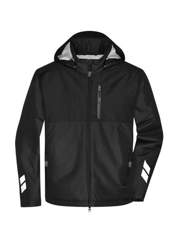 Padded Hardshell Workwear Jacket - BLBL - Black
