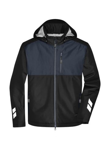 Padded Hardshell Workwear Jacket - BLCB - Black-Carbon
