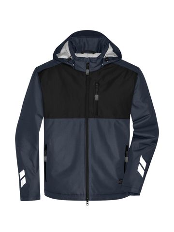 Padded Hardshell Workwear Jacket - CBBL - Carbon-Black