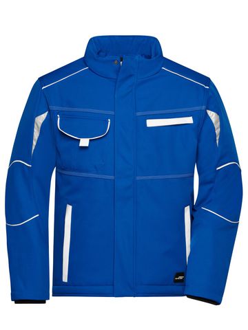 Gewatteerde softshell werkjas - niveau 2 - RYWH - KONINKLIJK-WIT