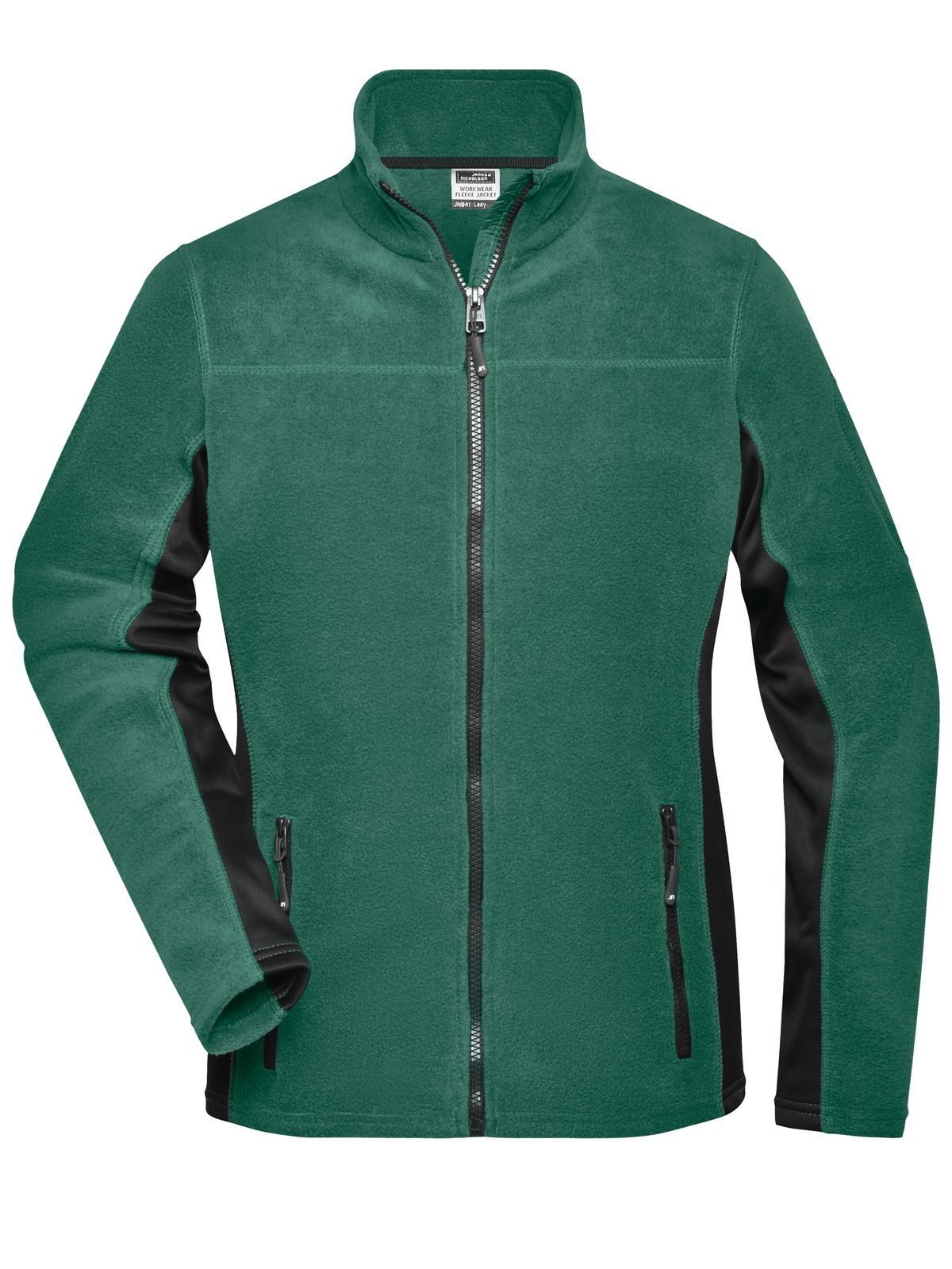 Women's workwear fleece jacket STRONG - DGRBL - Dark-Green-Black