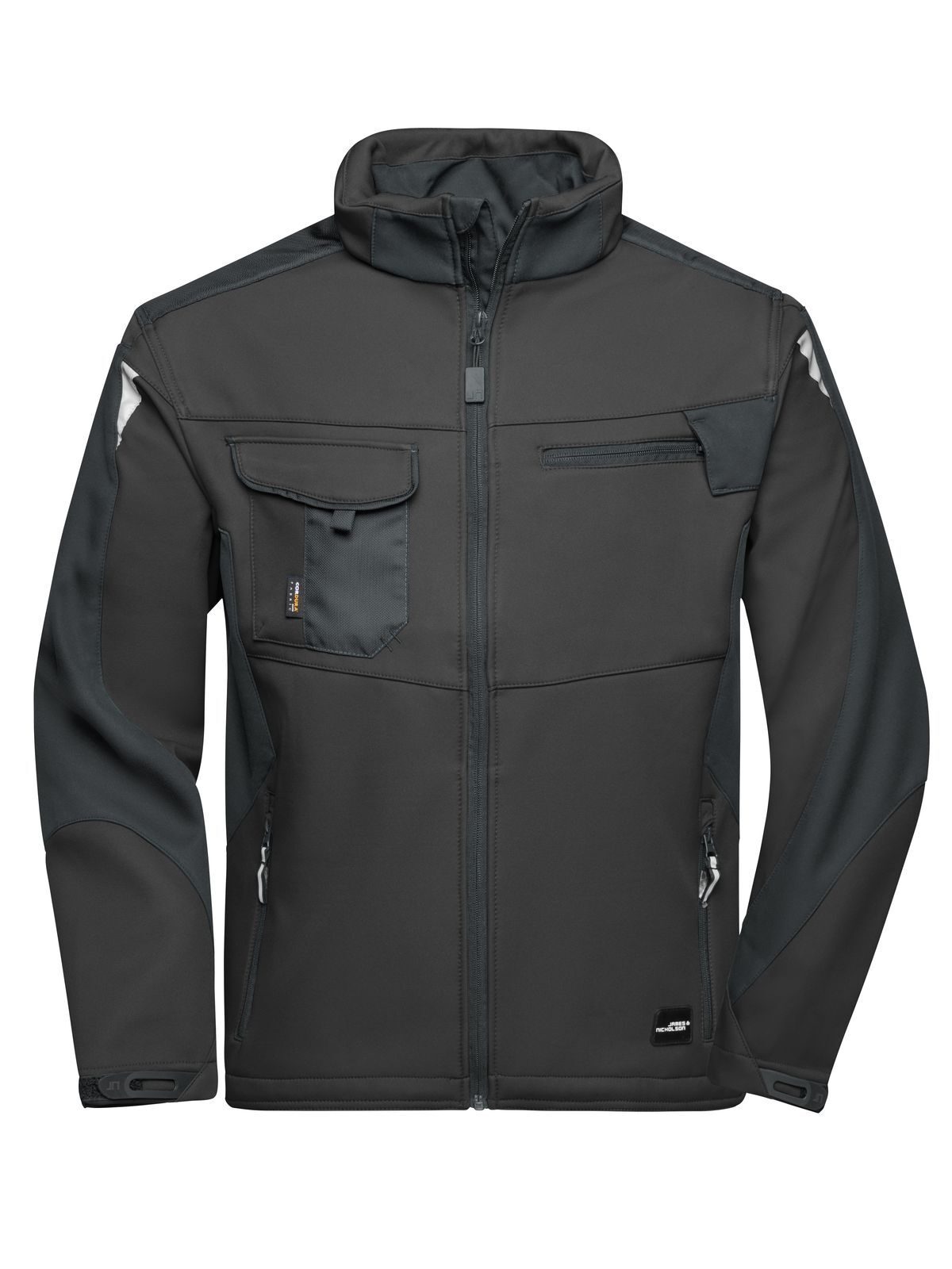 Werkjas van softshell-materiaal -STERK- - BLBL - Zwart