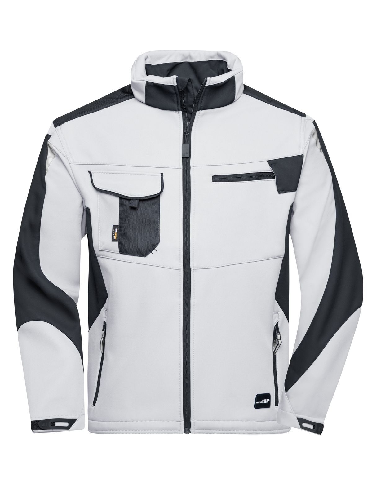 Werkjas van softshell-materiaal -STERK- - WHCB - WITTE KOOLSTOF