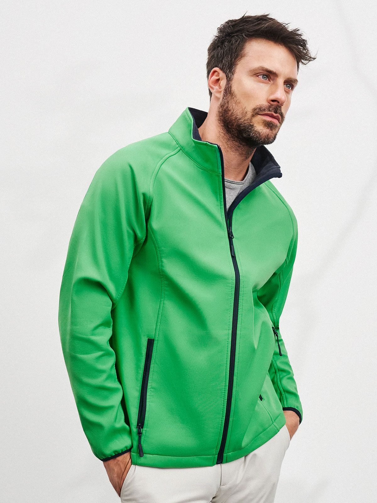 Men's Promo Softshell Jacket - GR - Green