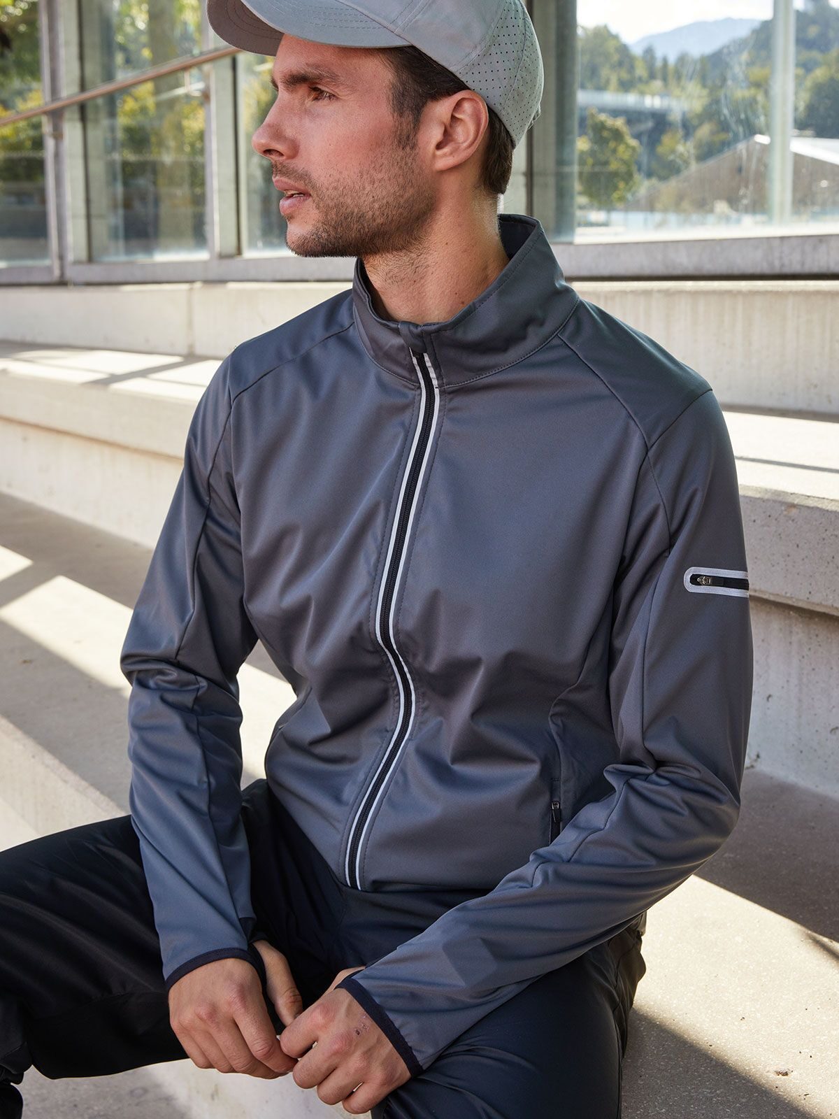 Heren sport softshell jas