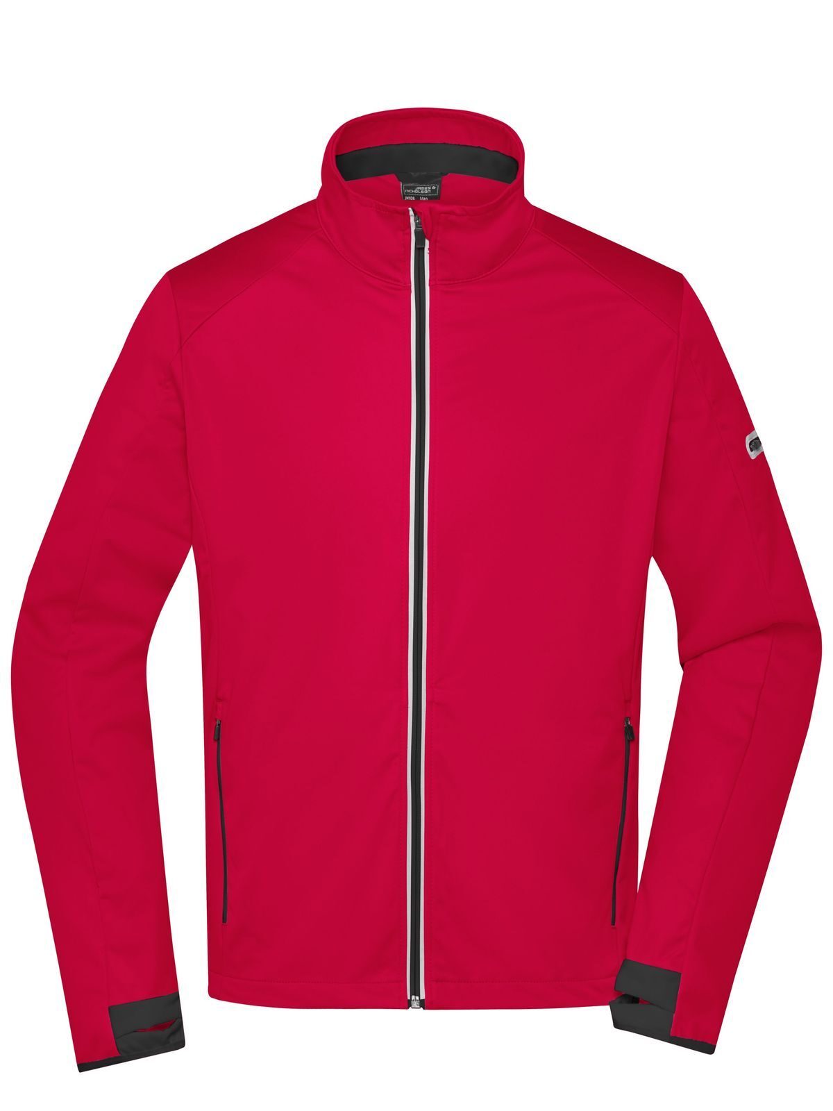 Heren sport softshell jas - LRDBL - LICHT-ROOD-ZWART
