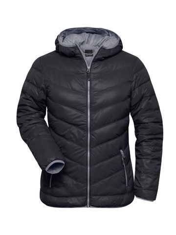 Ladies Down Jacket - BLGRE - Black-grey