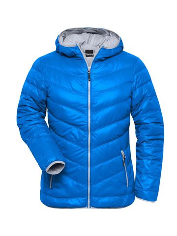 Ladies Down Jacket - BLUE - Silver