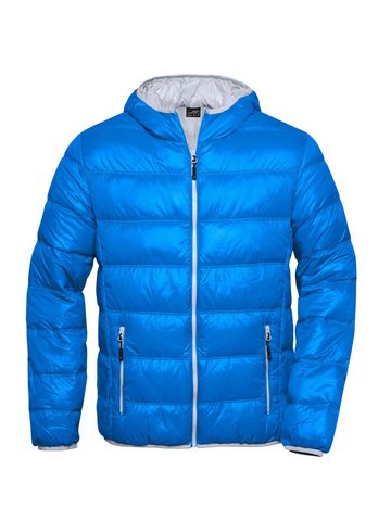 Heren donsjack - BLAUW - Zilver