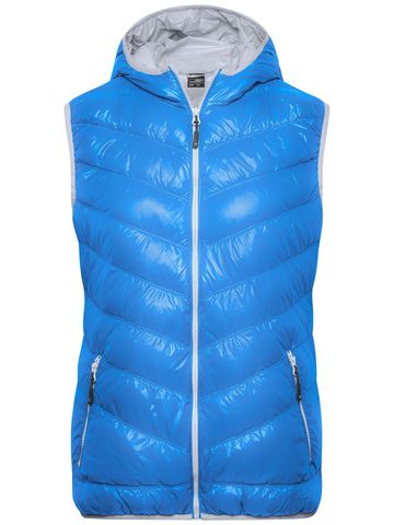 Dames donsvest - BLAUW - Zilver