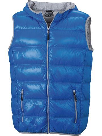 Men's Down Vest - BLUE - Silver