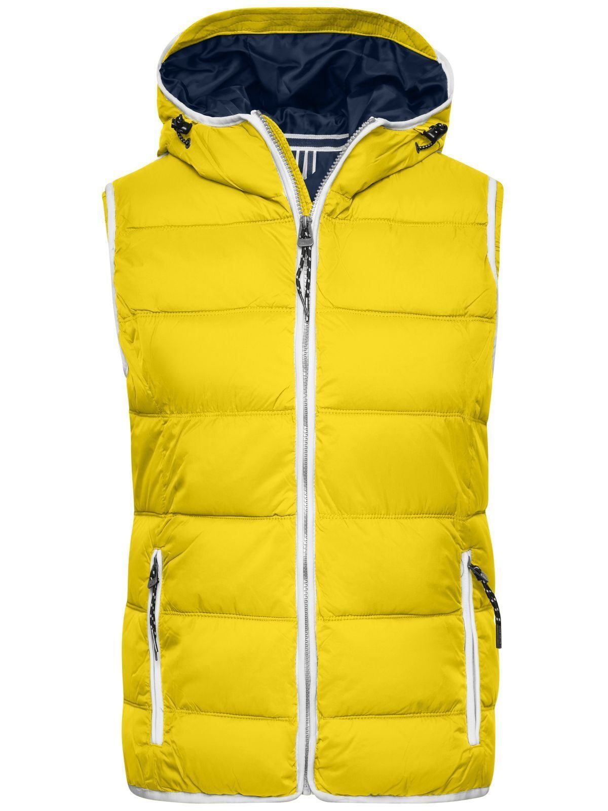 Damesvest in maritieme stijl - SUYEWH - Zon-geel-wit