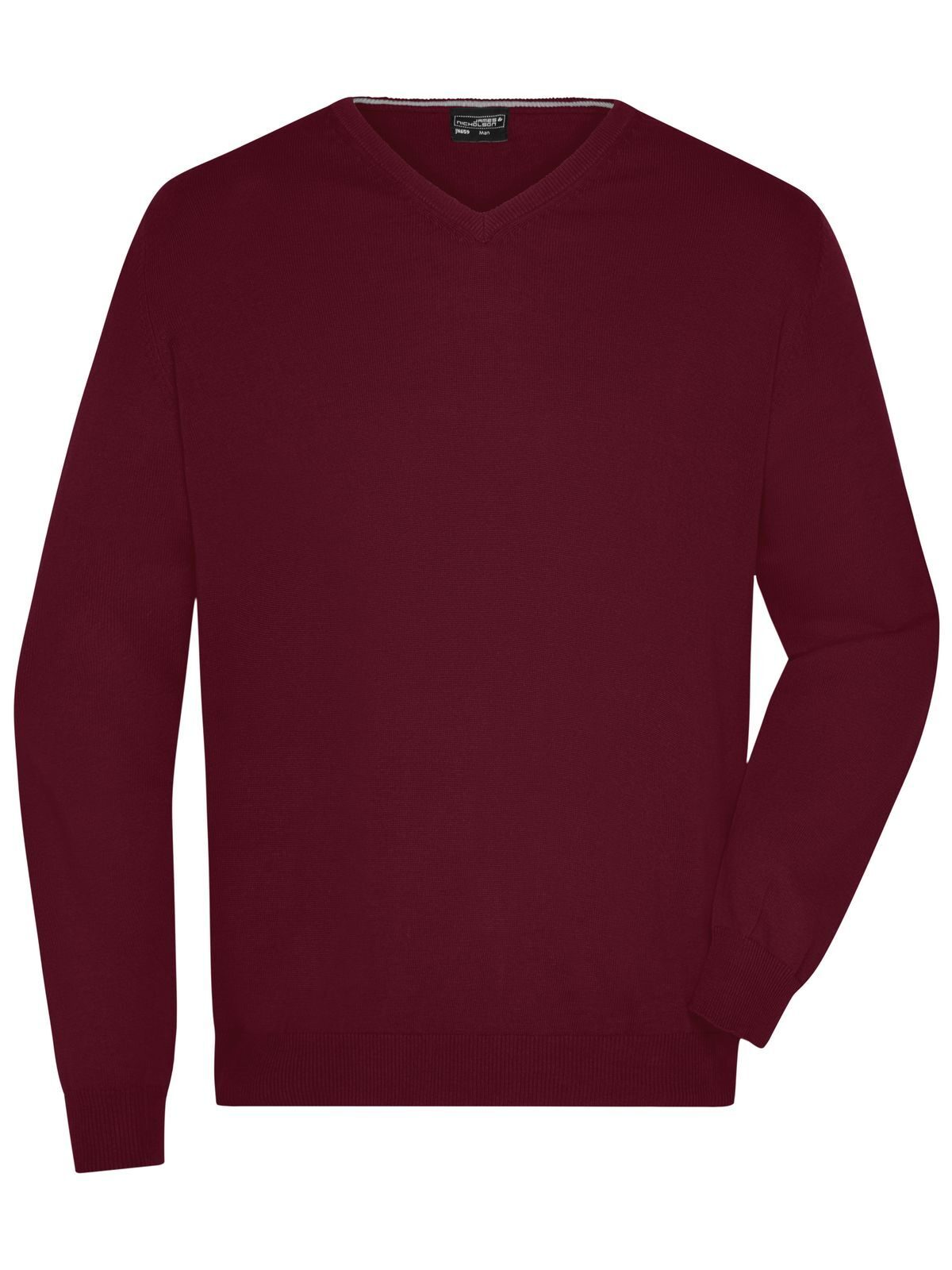 Men's V-Neck Pullover - BO - Bordeaux