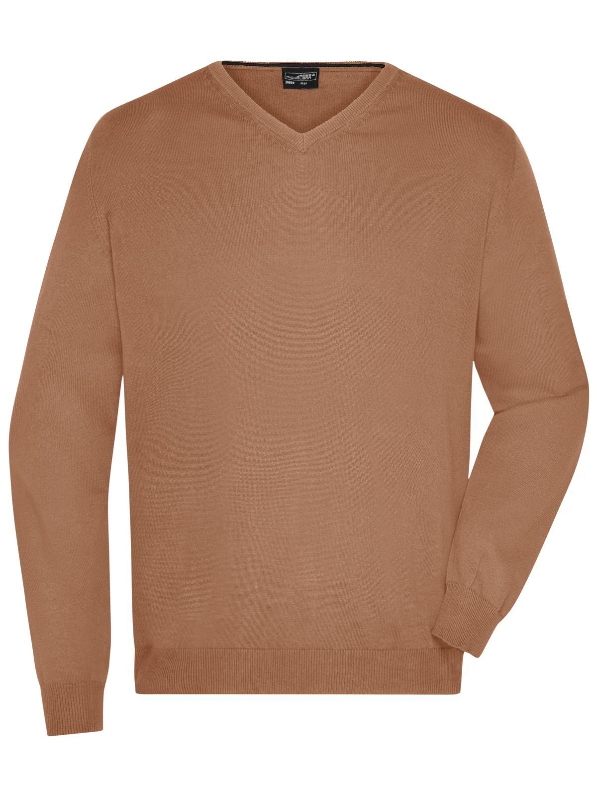 Men's V-Neck Pullover - CA - Camel