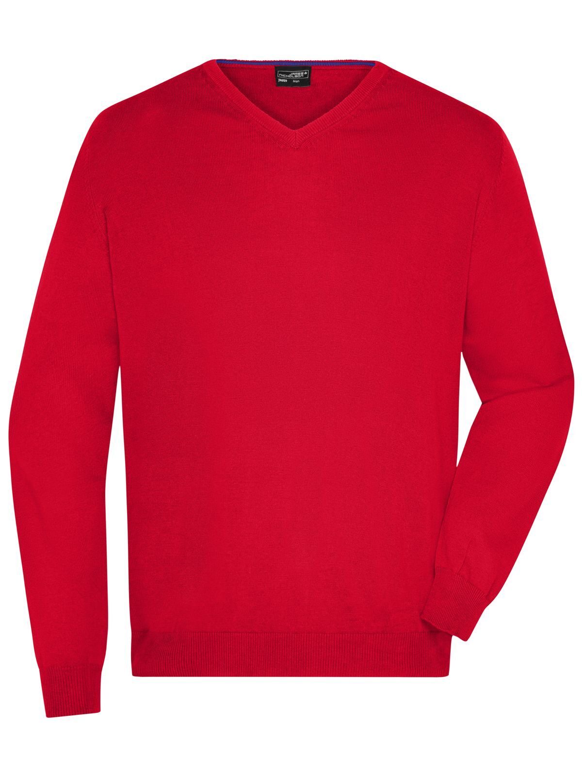 Men's V-Neck Pullover - RMBK - Red Melange