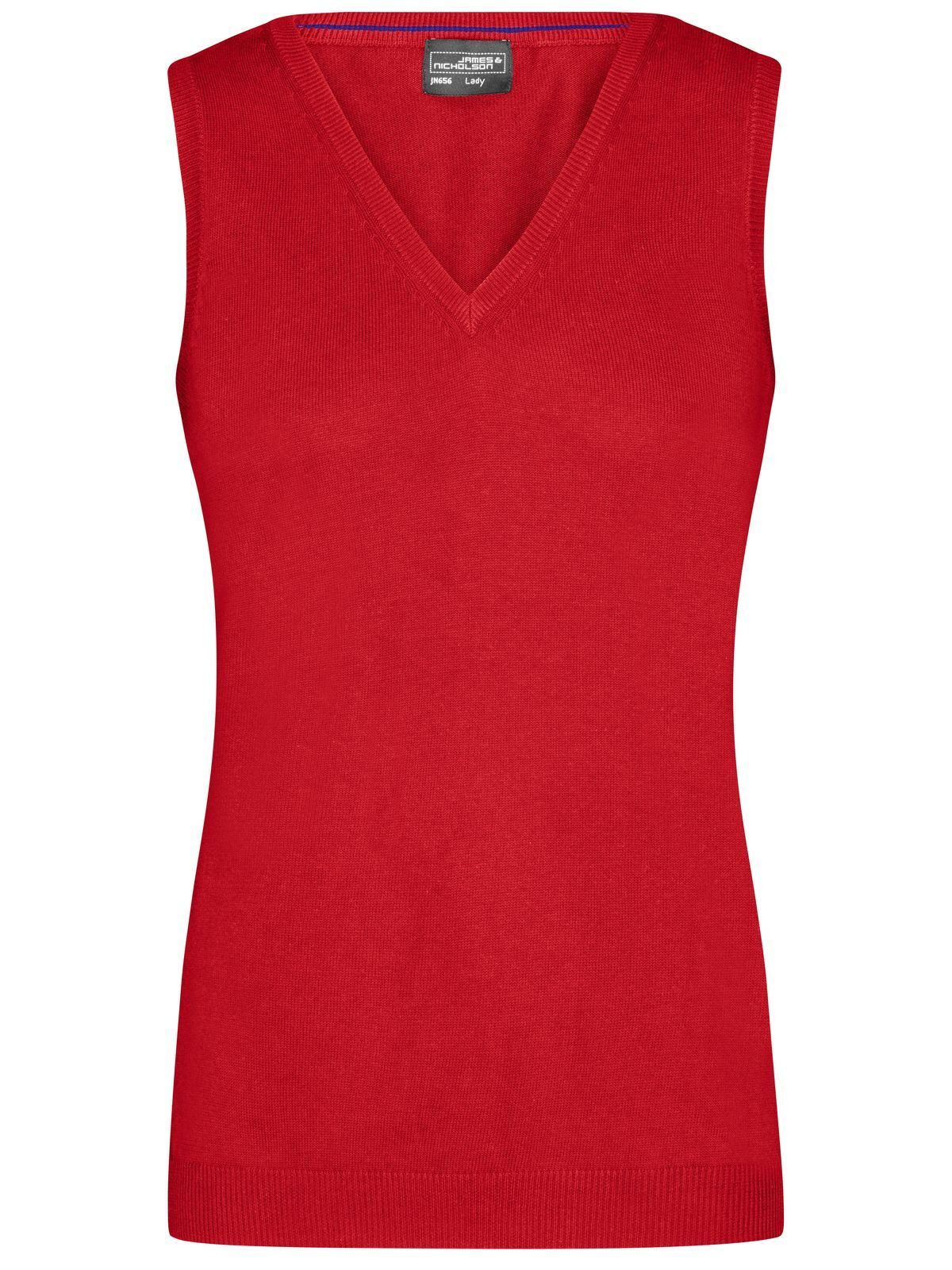 Damespullover met V-hals - RMBK - Rode Melange