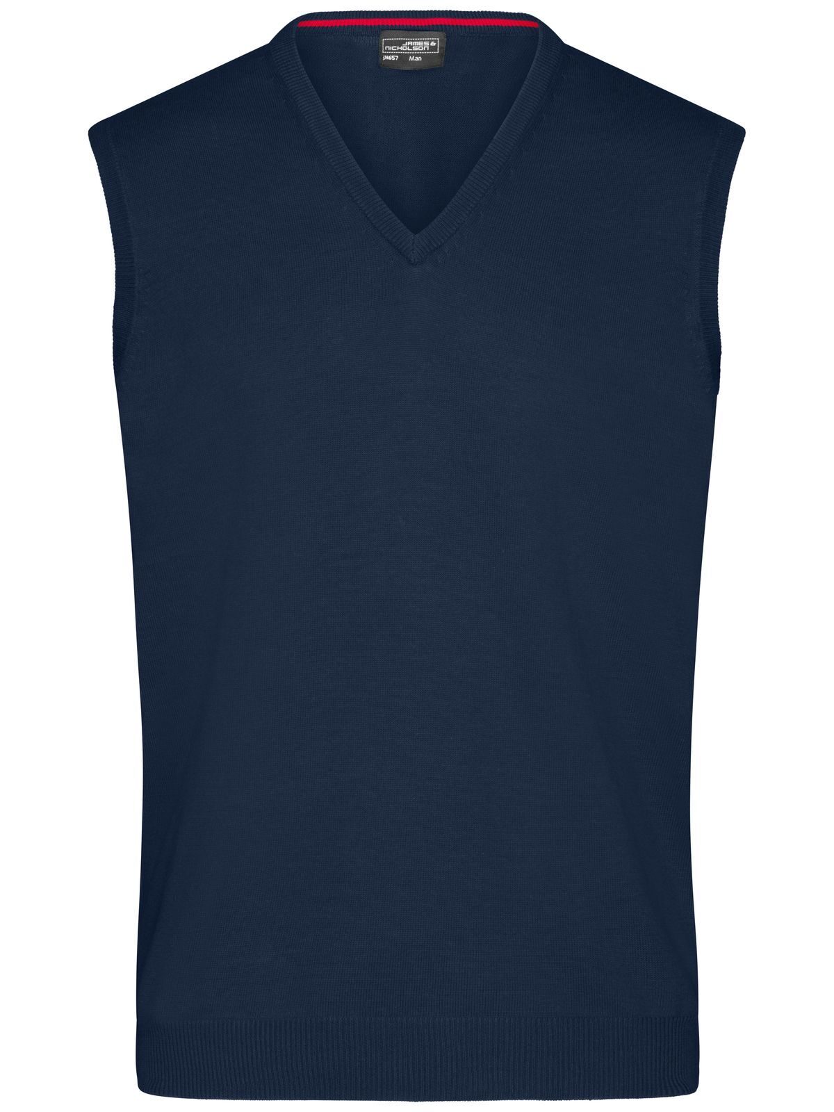 Men's V-Neck Pullunder - NAVY MELANGE