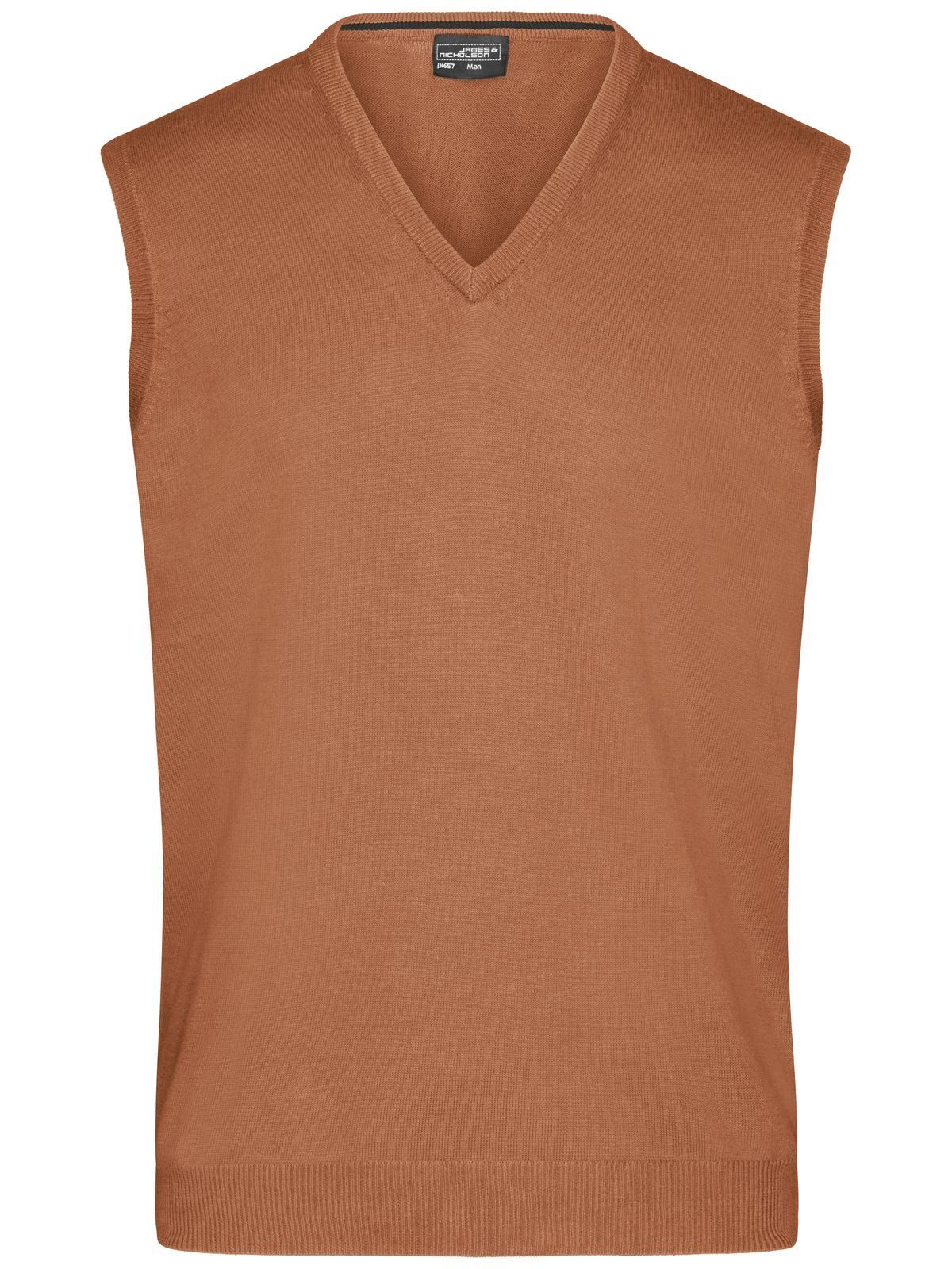 Men's V-Neck Pullunder - CA - Camel