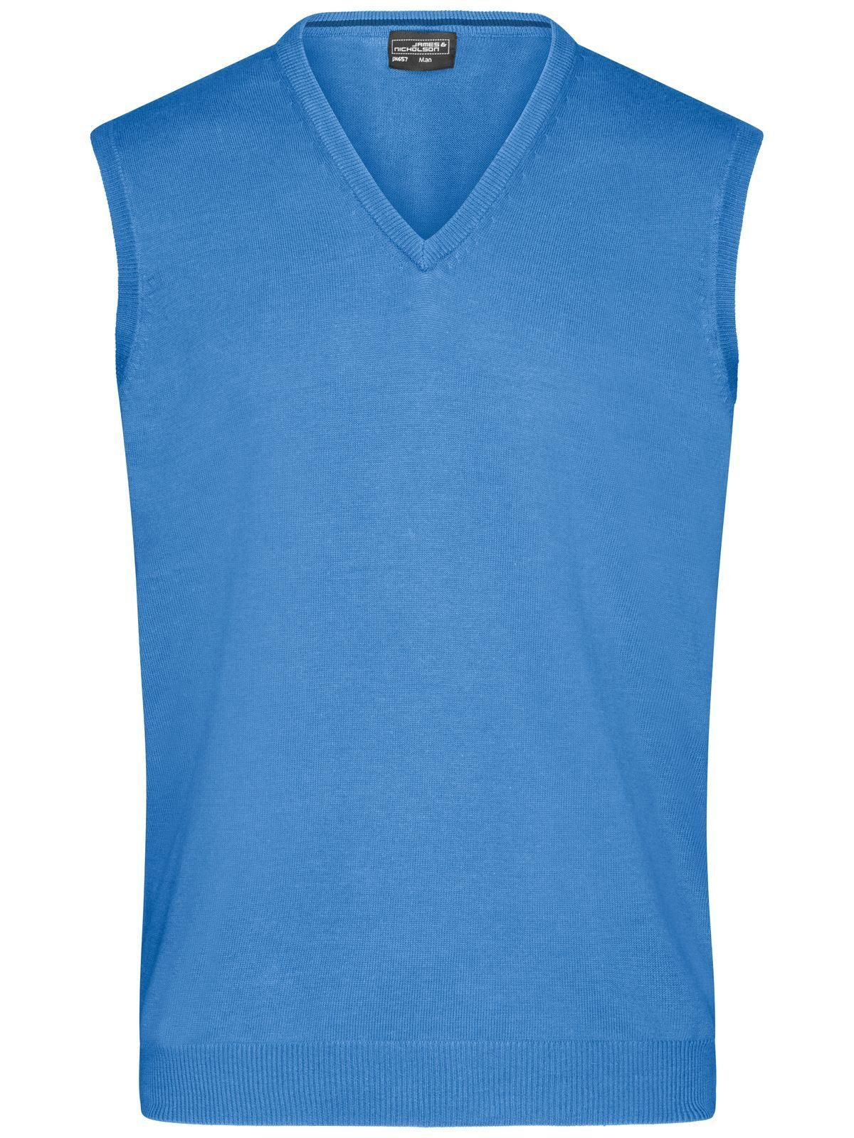 Men's V-Neck Pullunder - GLBLU - Glacier blue