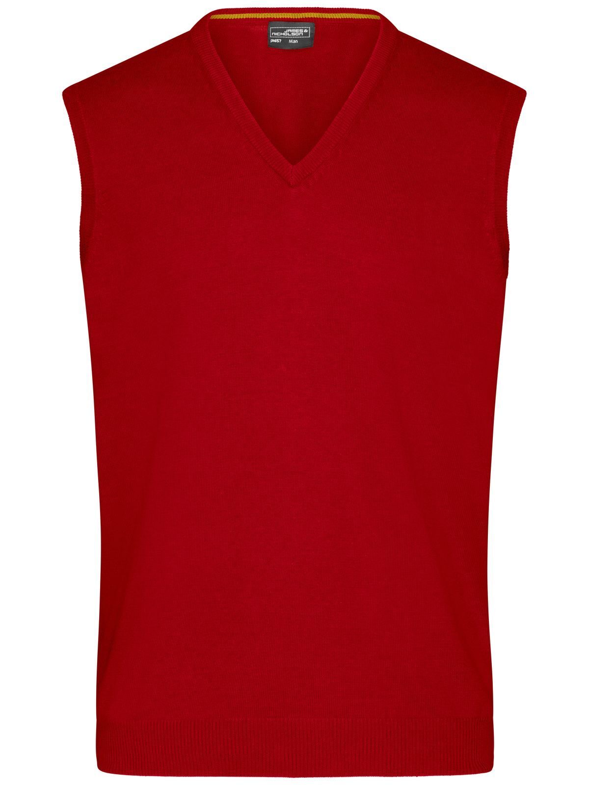 Men's V-Neck Pullunder - BORDEAUX-NATURAL