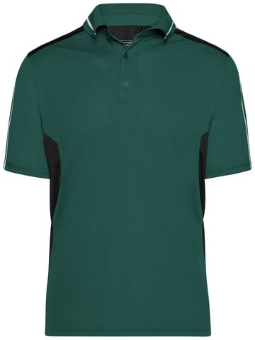 Poloshirt voor ambachtslieden - DGRBL - DONKERGROEN-ZWART