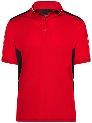 Poloshirt voor ambachtslieden - RDBL - ROOD-ZWART