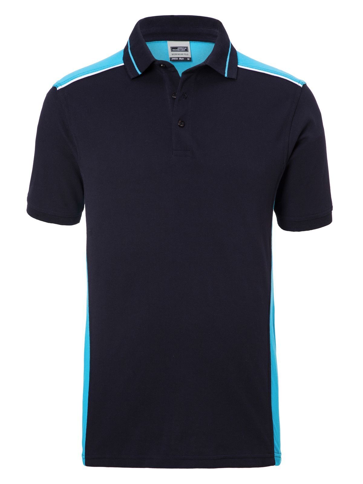 Polo voor heren - KLEUR - - NYTU - MARINEBLAUW-TURKOOIS
