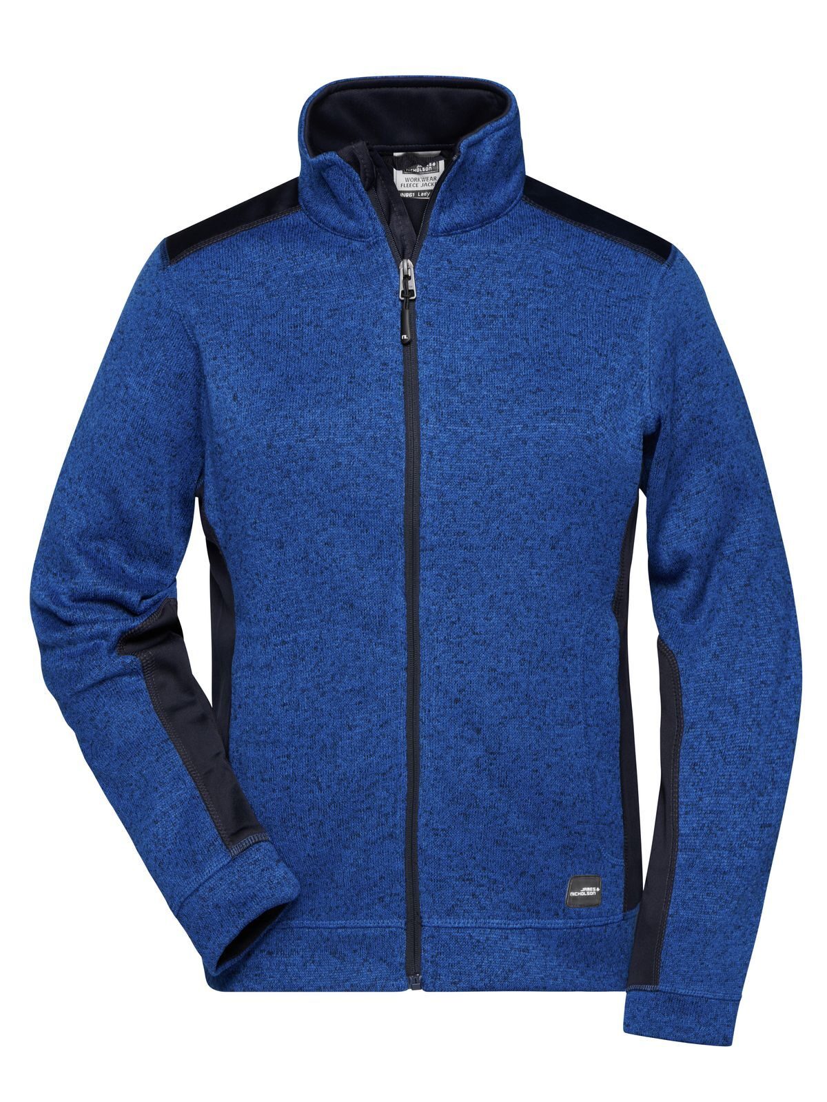 Ladies´ Knitted Workwear Fleece Jacket -STRONG- - RYMNY - ROYAL MELANGE -NAVY